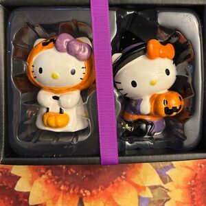 Hello Kitty Halloween Ghost and Witch Figurines